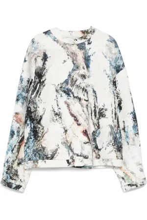 Saiid Kobeisy Printed neoprene sweatshirt