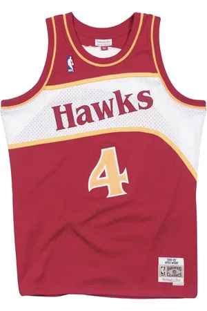 Mitchell & Ness "NBA Atlanta Hawks 86 Spud Webb" Swingman Road jersey vest top