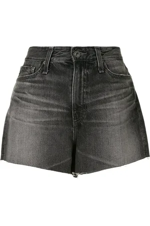 AG Jeans Raw-edge high-waisted shorts