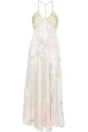 FORTE FORTE Abstract-print maxi dress