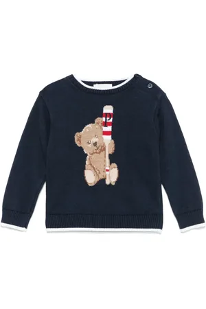 PATACHOU Intarsia-bear sweater