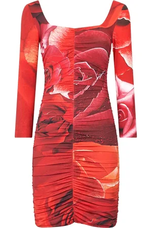 Roberto Cavalli Floral-print mini dress