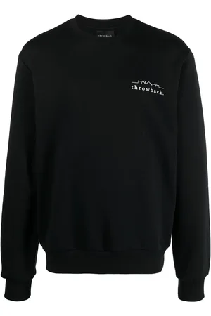 Throwback. Logo-print cotton sweatshirt