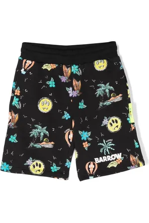BARROW Graphic-print track shorts