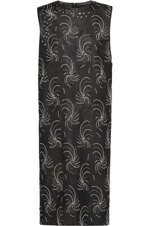 Prada Leather midi dress