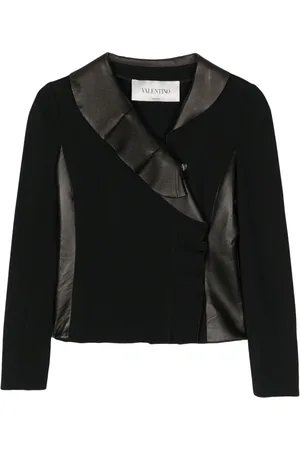 VALENTINO GARAVANI 2010 ruffle-trim cropped jacket