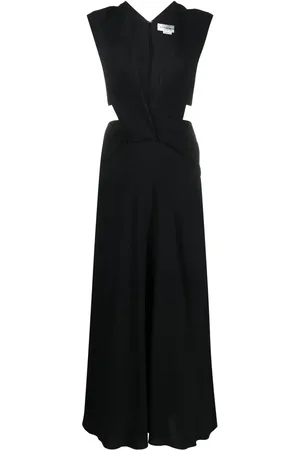 Victoria Beckham Twist Wrap cut-out detail midi dress