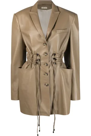 The Mannei Irbid leather blazer dress