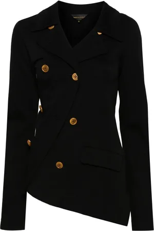 Comme des Garçons 2002 asymmetric double-breasted wool jacket