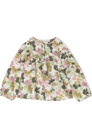 BONPOINT Floral-print long-sleeved blouse