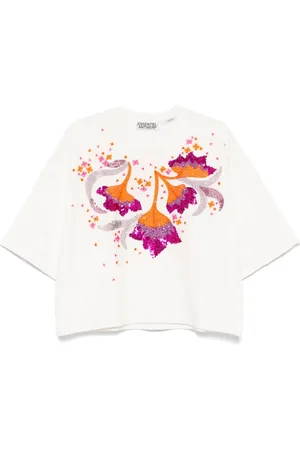 Essentiel Antwerp Sequin-embellished cotton T-shirt