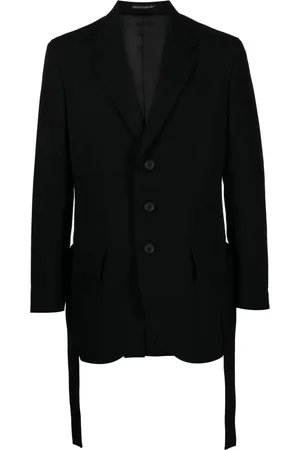 YOHJI YAMAMOTO Army Gabardine pleated blazer