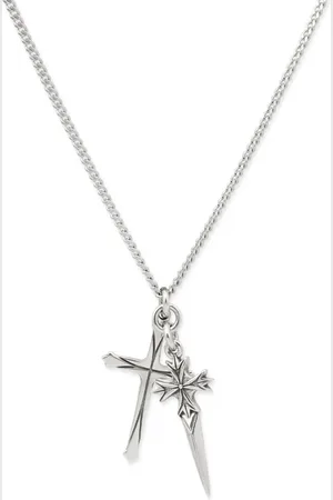EMANUELE BICOCCHI Pugnale+Cross necklace