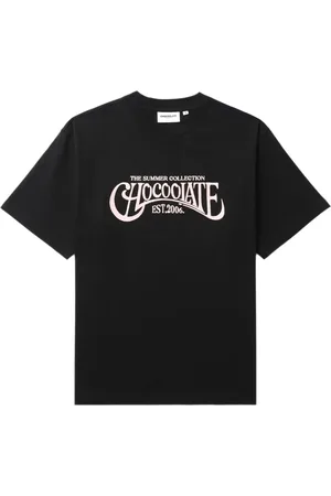 Chocoolate Logo-embroidered cotton T-shirt