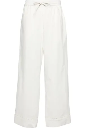 YVES SALOMON High-waist straight-leg trousers