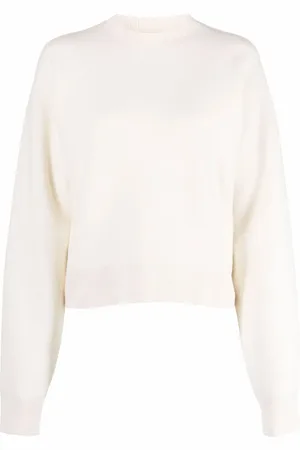 Jil Sander Knitted contrast-collar jumper