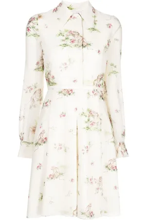 Giambattista Valli Floral-print silk dress