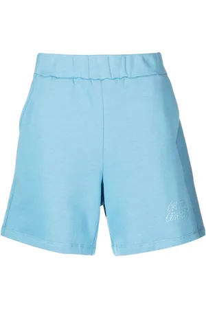 Opening Ceremony Logo-embroidered cotton track shorts