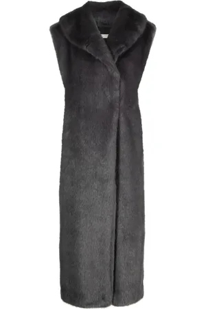 Serafini Sleeveless faux-fur coat