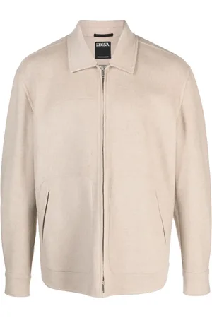 Ermenegildo Zegna Logo-patch wool jacket
