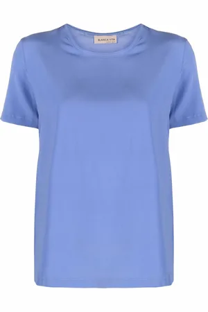 BLANCA Silk-blend T-shirt