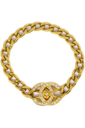 CHANEL 1996 CC turn-lock chain bracelet