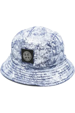 Stone Island Logo-patch bucket hat