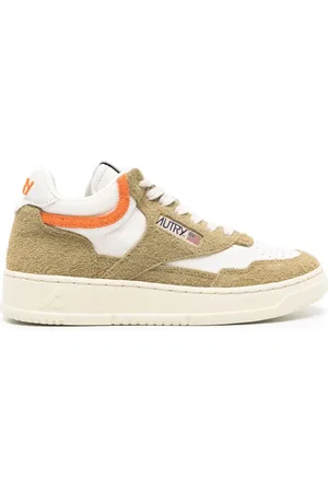 Autry Open panelled leather sneakers