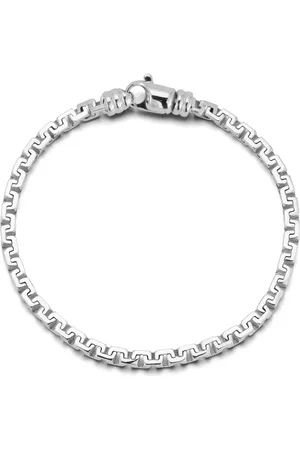 Mateo Sterling Square Link chain bracelet