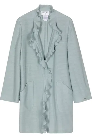 CHANEL 1998 ruffled long cardigan