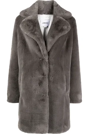Jakke Heather notched-lapel coat