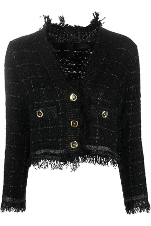 Pinko Basket weave cropped jacket