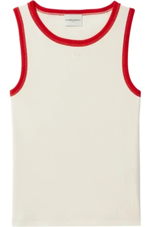 Claudie Pierlot Ribbed cotton top