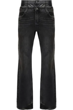 Guess High-rise straight-leg jeans