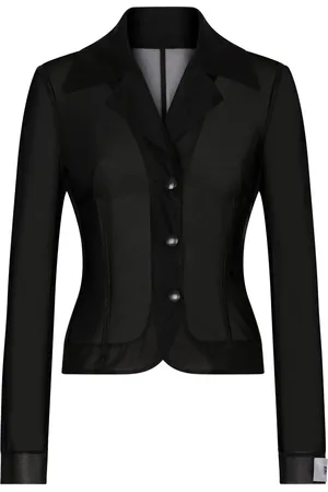 Dolce & Gabbana X Kim sheer single-breasted blazer