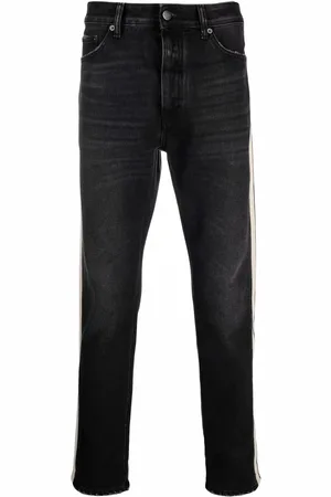 Palm Angels Side striped slim-fit jeans