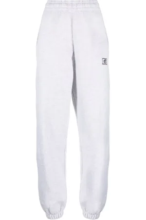 ROTATE Logo-embroidered organic cotton track pants