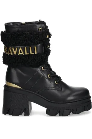 Roberto Cavalli Logo-lettering boots