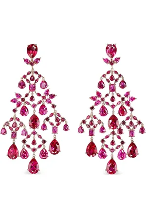 Anabela Chan 14kt gold Celestial Cascade ruby drop earrings