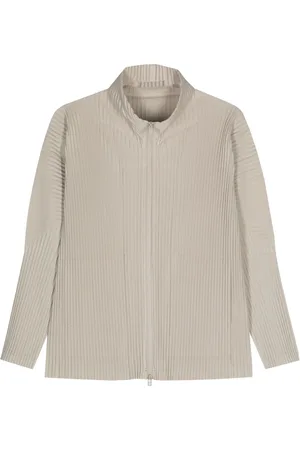 Issey Miyake Pliss?? zipped jacket