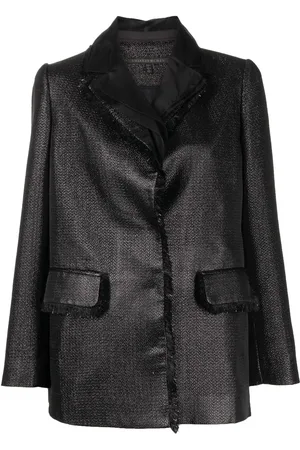 SHIATZY CHEN Metallic fringed-trim blazer