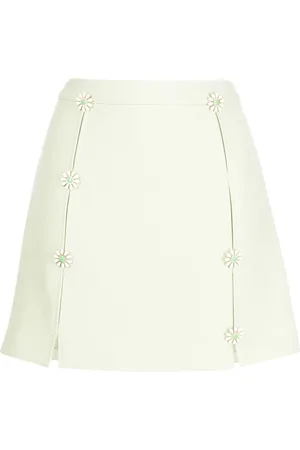 Cult Gaia Maro floral-appliqu?? skirt