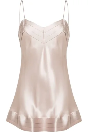 CARINE GILSON Pleat-detail silk babydoll dress