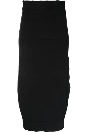 THOM KROM Padded zip-up midi skirt