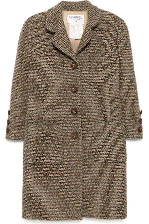 CHANEL 1990-2000s patterned coat