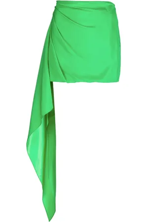 GAUGE81 Draped silk mini skirt