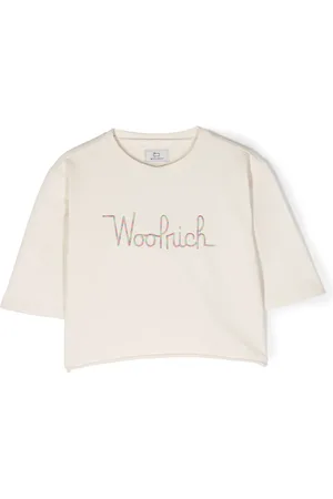 Woolrich Logo-embroidered cropped T-shirt