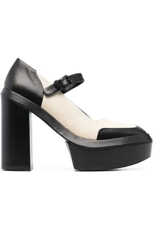 Robert Clergerie Platform panelled pumps