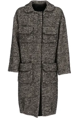 Lanvin 2008 mélange-effect coat