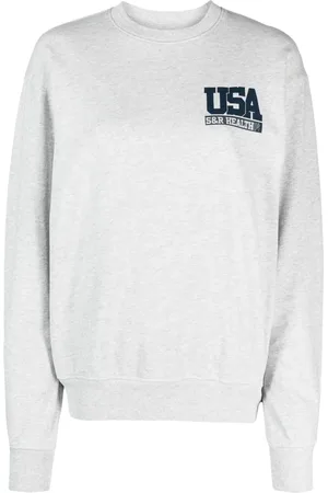 Sporty & Rich Logo-print crew-neck sweatshirt